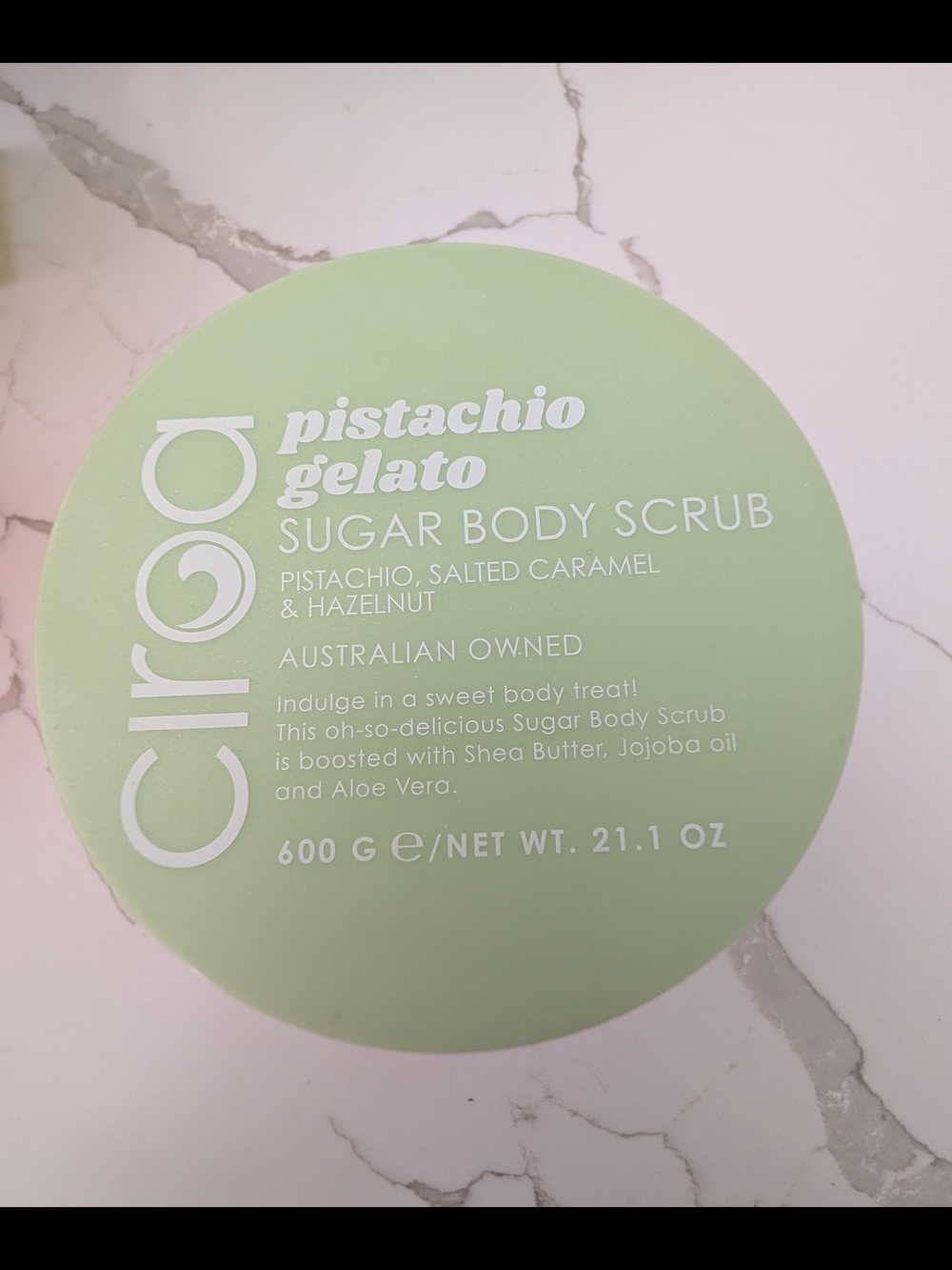 Ciroa Pistachio Gelato Sugar Body Scrub - Light Green